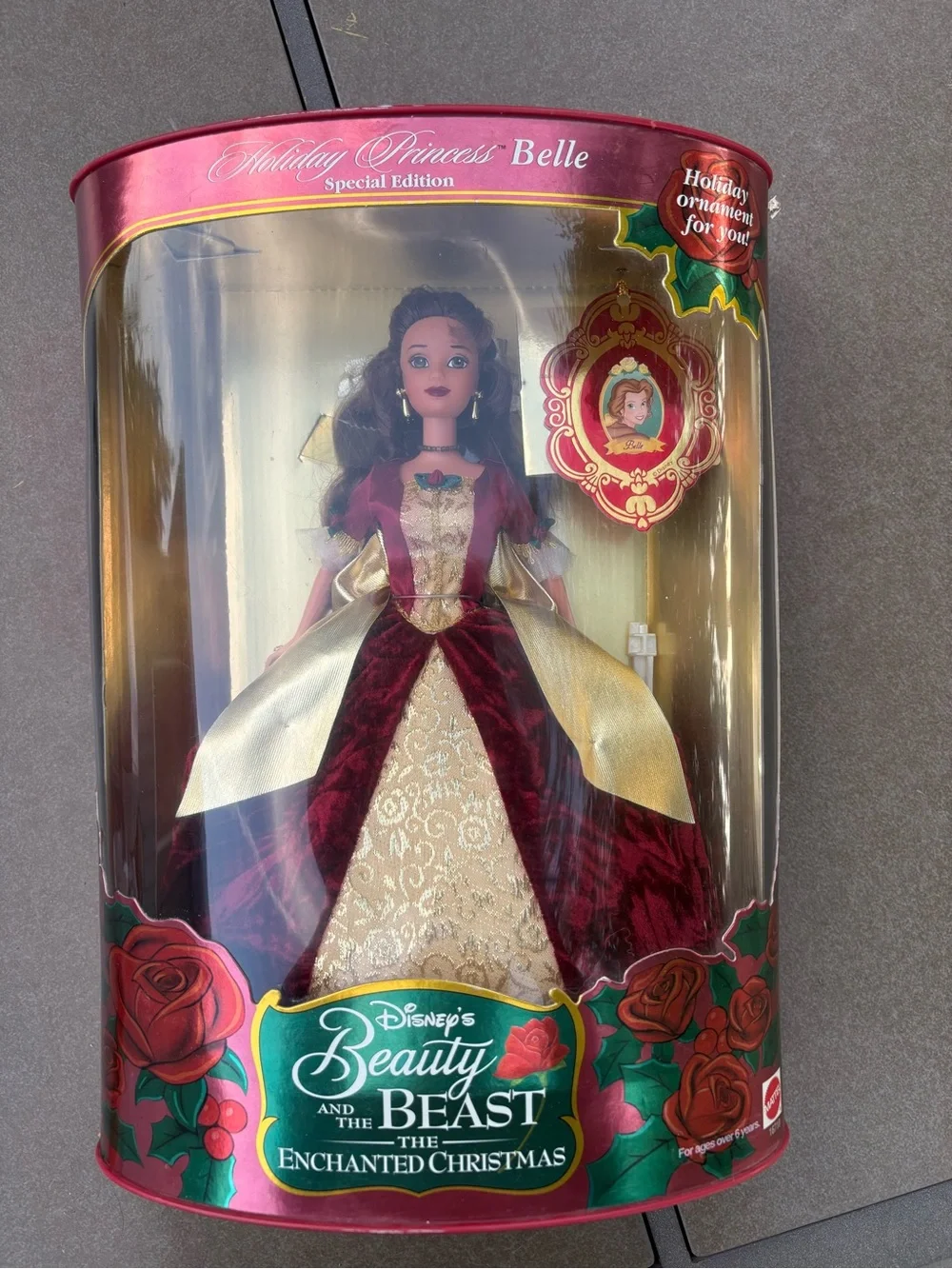 NEW Mattel Collectible Beauty & The Beast Holiday Princess Belle Barbie 1997